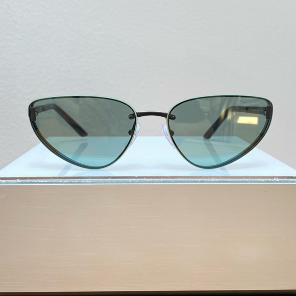 NWT Prada Duple Sunglasses in Jade/Aqua Green - Picture 7 of 12